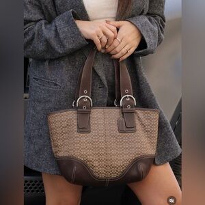Vintage Coach Soho Signature Satchel Tote 6383
